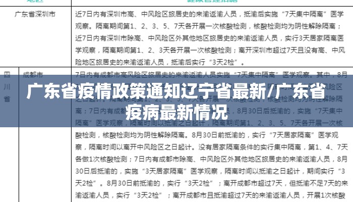 广东省疫情政策通知辽宁省最新/广东省疫病最新情况