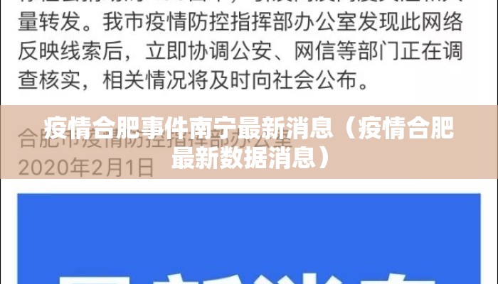疫情合肥事件南宁最新消息（疫情合肥最新数据消息）