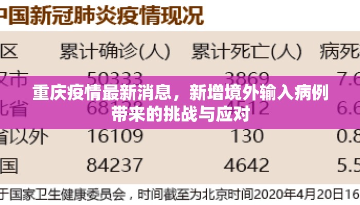 重庆疫情最新消息，新增境外输入病例带来的挑战与应对