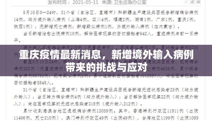 重庆疫情最新消息，新增境外输入病例带来的挑战与应对