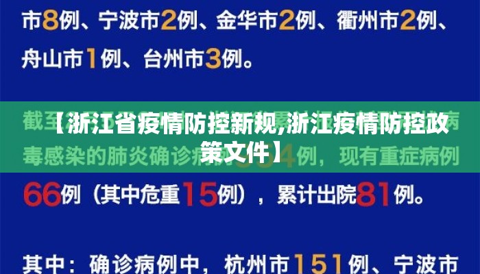 【浙江省疫情防控新规,浙江疫情防控政策文件】