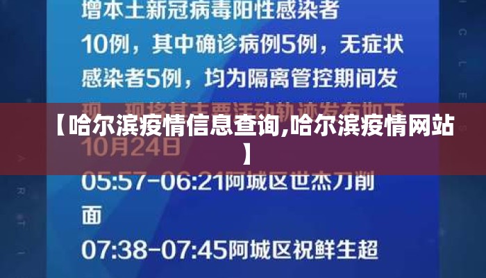 【哈尔滨疫情信息查询,哈尔滨疫情网站】