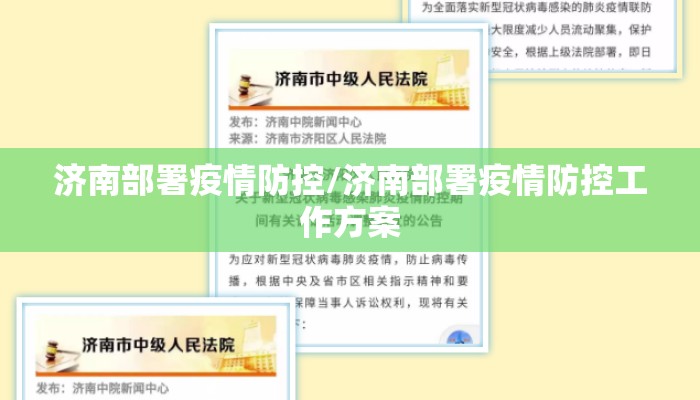 济南部署疫情防控/济南部署疫情防控工作方案