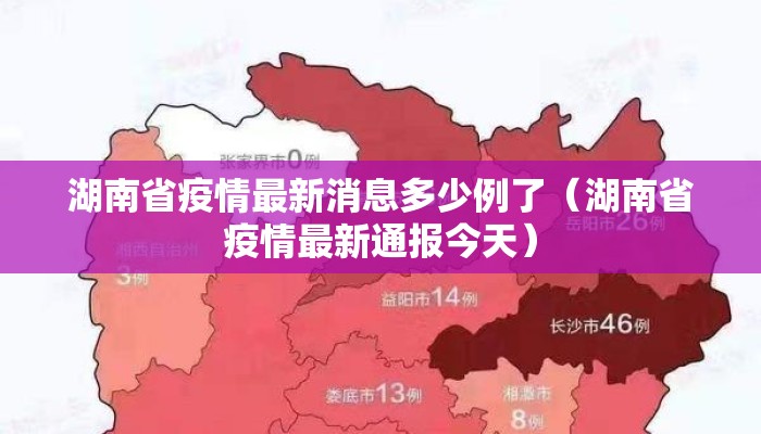 湖南省疫情最新消息多少例了（湖南省疫情最新通报今天）