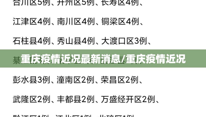 重庆疫情近况最新消息/重庆疫情近况