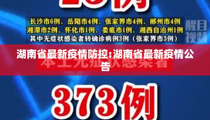 湖南省最新疫情防控:湖南省最新疫情公告