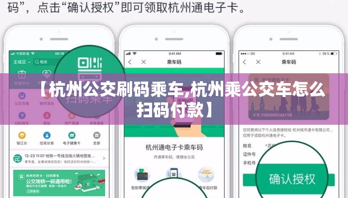 【杭州公交刷码乘车,杭州乘公交车怎么扫码付款】