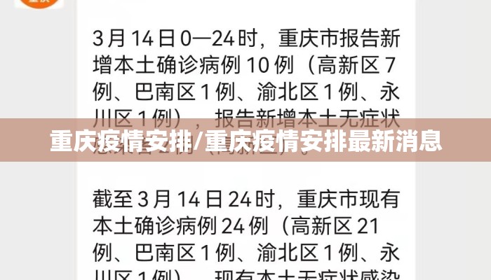 重庆疫情安排/重庆疫情安排最新消息