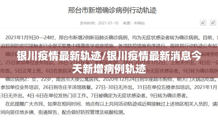 银川疫情最新轨迹/银川疫情最新消息今天新增病例轨迹