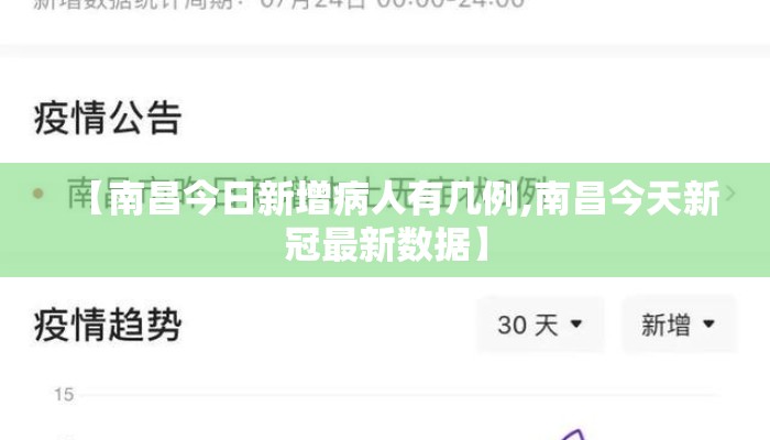 【南昌今日新增病人有几例,南昌今天新冠最新数据】