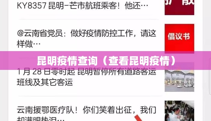 昆明疫情查询（查看昆明疫情）