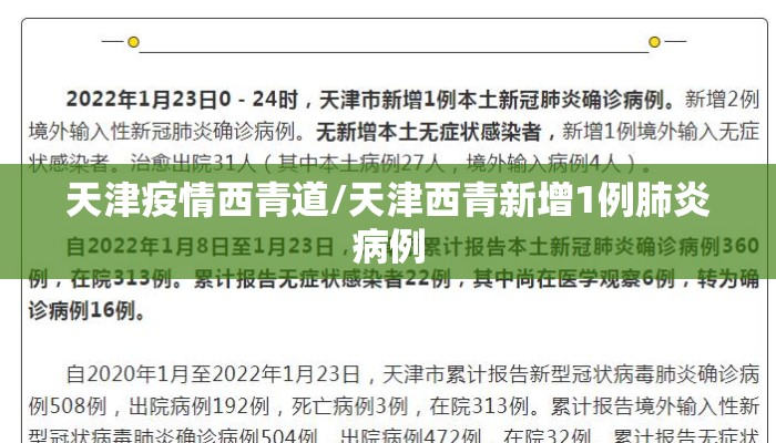 天津疫情西青道/天津西青新增1例肺炎病例