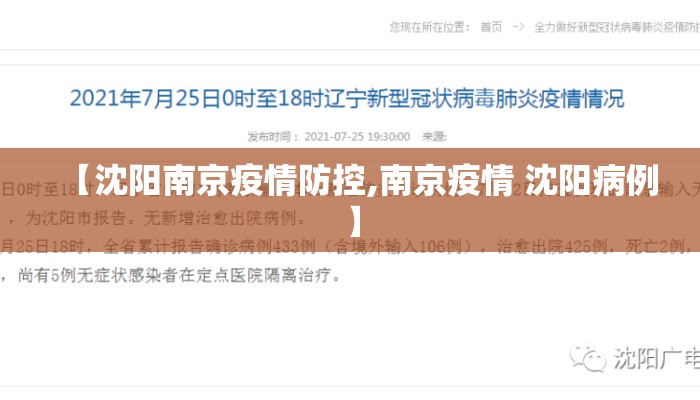 【沈阳南京疫情防控,南京疫情 沈阳病例】