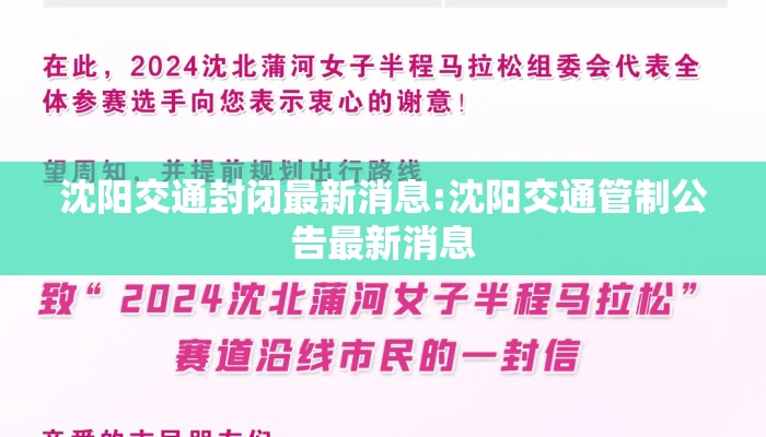 沈阳交通封闭最新消息:沈阳交通管制公告最新消息