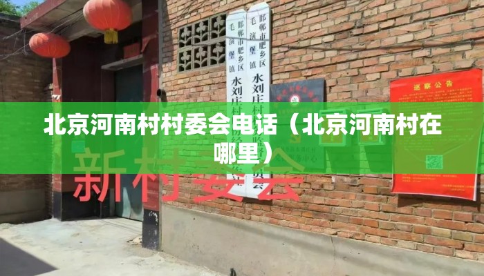 北京河南村村委会电话（北京河南村在哪里）