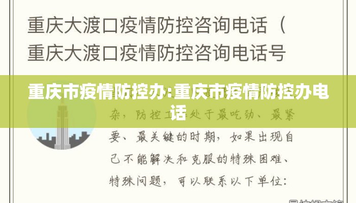 重庆市疫情防控办:重庆市疫情防控办电话
