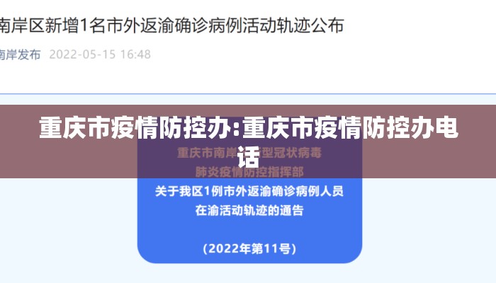 重庆市疫情防控办:重庆市疫情防控办电话