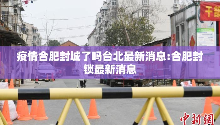疫情合肥封城了吗台北最新消息:合肥封锁最新消息