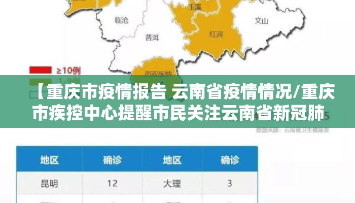 【重庆市疫情报告 云南省疫情情况/重庆市疾控中心提醒市民关注云南省新冠肺炎疫情】