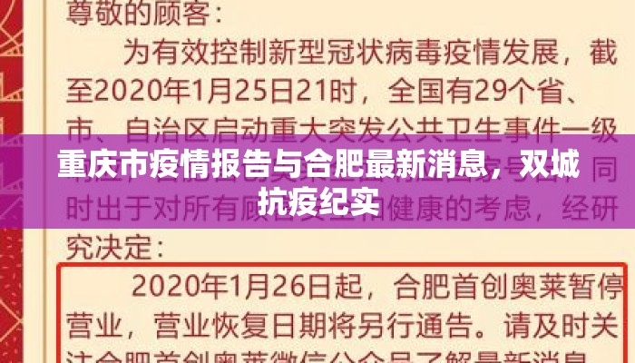 重庆市疫情报告与合肥最新消息，双城抗疫纪实
