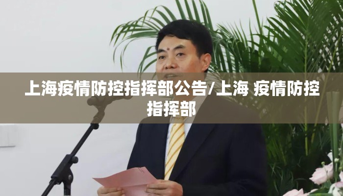 上海疫情防控指挥部公告/上海 疫情防控指挥部