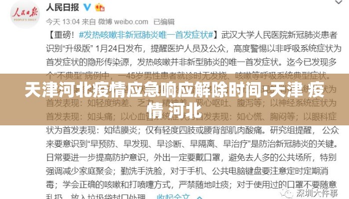 天津河北疫情应急响应解除时间:天津 疫情 河北