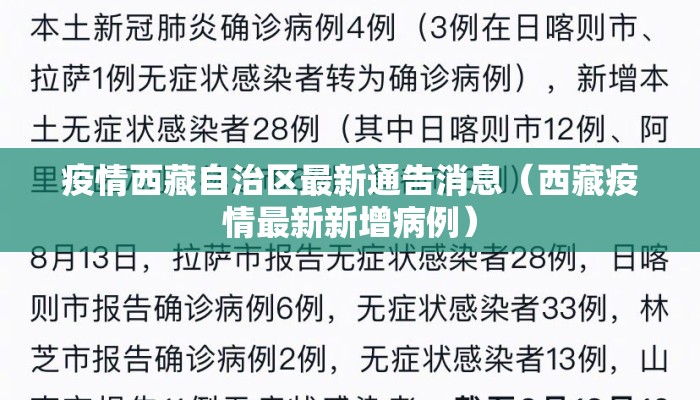 疫情西藏自治区最新通告消息（西藏疫情最新新增病例）