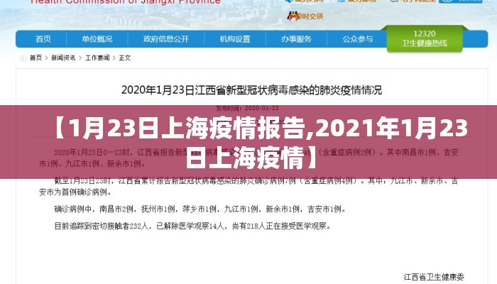 【1月23日上海疫情报告,2021年1月23日上海疫情】 【1月23日上海疫情报告,2021年1月23日上海疫情】