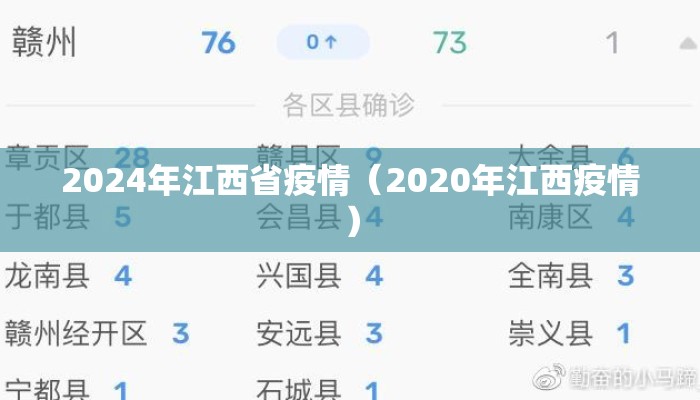 2024年江西省疫情（2020年江西疫情）