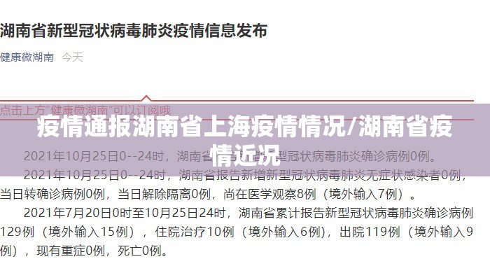 疫情通报湖南省上海疫情情况/湖南省疫情近况