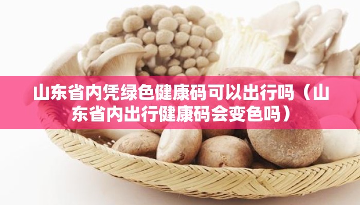 山东省内凭绿色健康码可以出行吗（山东省内出行健康码会变色吗）