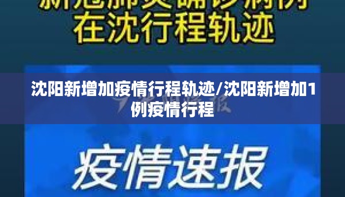 沈阳新增加疫情行程轨迹/沈阳新增加1例疫情行程