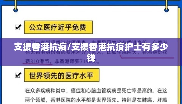 支援香港抗疫/支援香港抗疫护士有多少钱