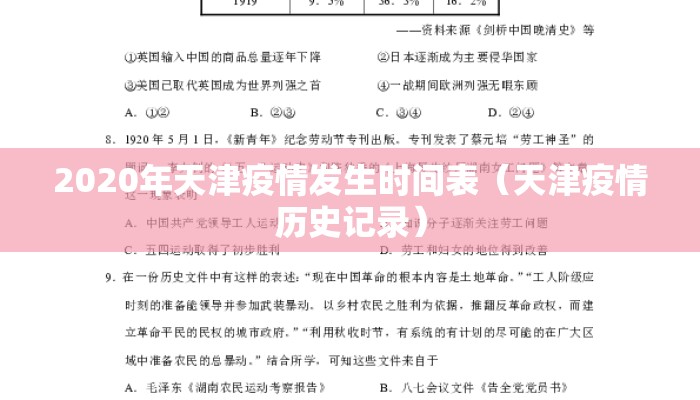 2020年天津疫情发生时间表（天津疫情历史记录）