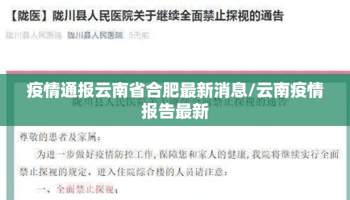 疫情通报云南省合肥最新消息/云南疫情报告最新