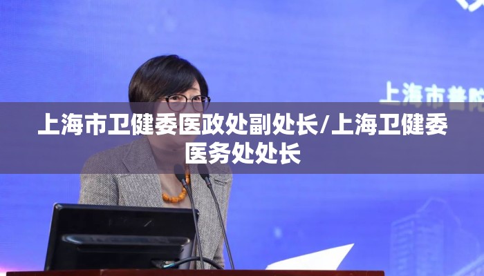 上海市卫健委医政处副处长/上海卫健委医务处处长