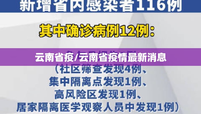 云南省疫/云南省疫情最新消息