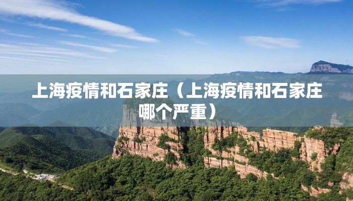 上海疫情和石家庄（上海疫情和石家庄哪个严重）