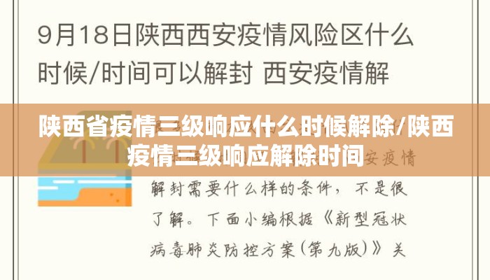 陕西省疫情三级响应什么时候解除/陕西疫情三级响应解除时间
