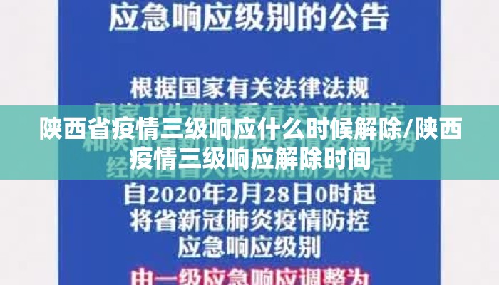 陕西省疫情三级响应什么时候解除/陕西疫情三级响应解除时间
