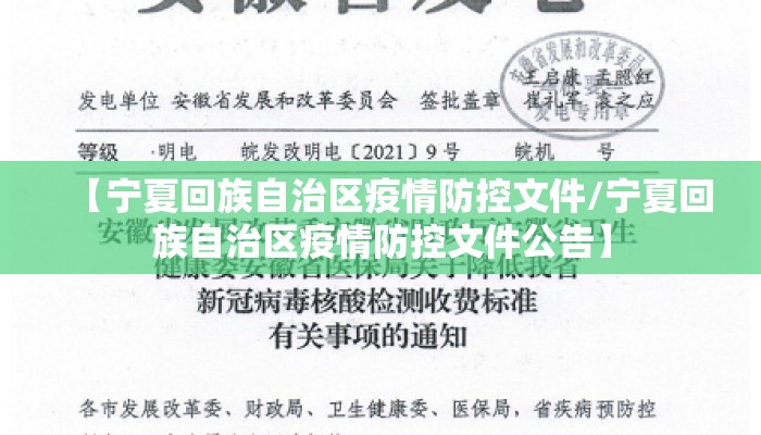 【宁夏回族自治区疫情防控文件/宁夏回族自治区疫情防控文件公告】