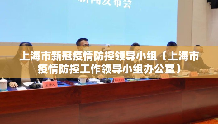 上海市新冠疫情防控领导小组（上海市疫情防控工作领导小组办公室）
