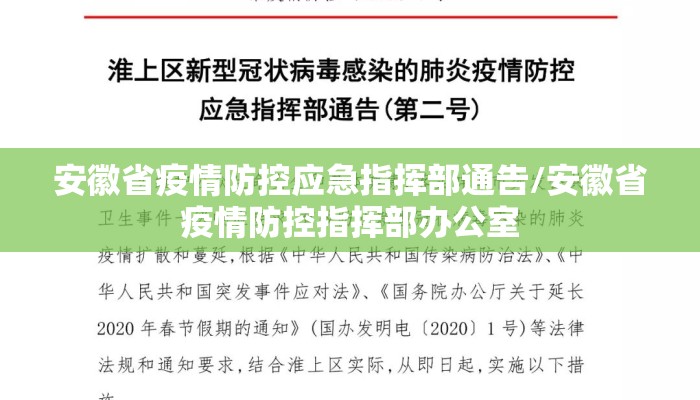 安徽省疫情防控应急指挥部通告/安徽省疫情防控指挥部办公室