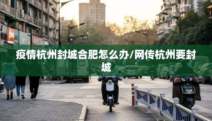 疫情杭州封城合肥怎么办/网传杭州要封城
