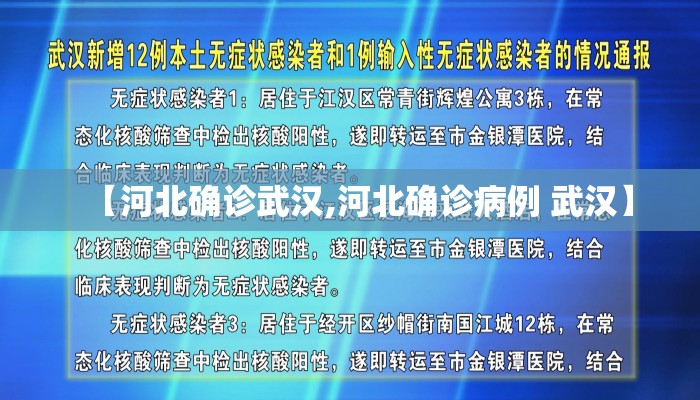 【河北确诊武汉,河北确诊病例 武汉】