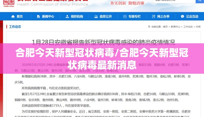 合肥今天新型冠状病毒/合肥今天新型冠状病毒最新消息