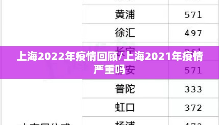 上海2022年疫情回顾/上海2021年疫情严重吗