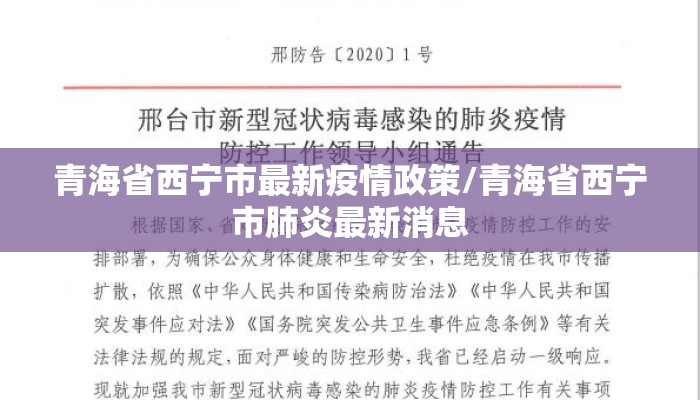 青海省西宁市最新疫情政策/青海省西宁市肺炎最新消息