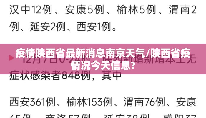 疫情陕西省最新消息南京天气/陕西省疫情况今天信息?