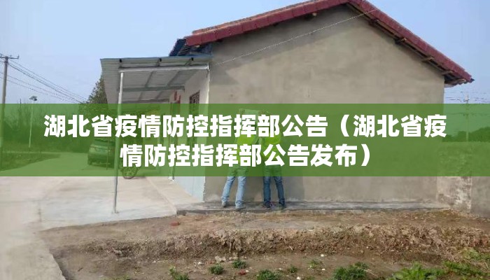 湖北省疫情防控指挥部公告(湖北省疫情防控指挥部公告发布) 湖北省疫情防控指挥部公告(湖北省疫情防控指挥部公告发布)